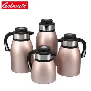 Odm/Oem Maat 1000Ml Roze Arabisch Custom Logo Roestvrij Staal Hete Camping Vacuüm Fles Drank Koffie Thee Pot Thermos Vacuüm Kan