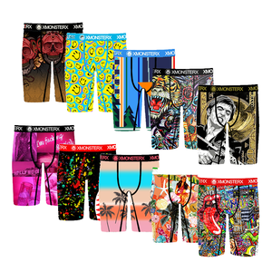 Shorts de sport respirants de marque américaine de créateur Ethikaes, taille mi-haute, grande taille, pour hommes, boxer - Product Image 4