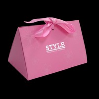 Emballage de bijoux en pierre de lune Rose rouge, boîte en papier pliable et personnalisée de luxe pour le rangement des boucles d'oreilles, des colliers et des bagues