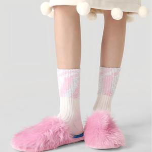 Chaussettes tendance à revers texturés, transparentes, respirantes, légères, au design élégant, faciles à assortir à toutes les chaussures, pour le printemps, l'été et le quotidien - Product Image 5