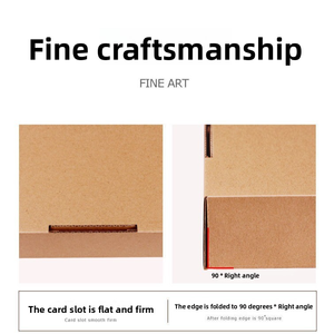 Lớn Nhỏ Vuông Kraft Sóng Các Tông Gửi Thư Hộp Dễ Thương Nhỏ Trung Bình Màu Đỏ Hồng Vàng Đầy Màu Sắc CD Vật Liệu Tái Chế - Product Image 4