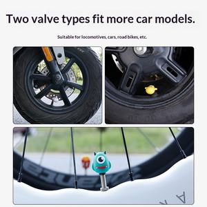 Capuchon de valve de vélo en PVC étanche avec design personnalisé pour la décoration de vélo de route - Portable et facile à installer - Équipement de cyclisme - Product Image 4