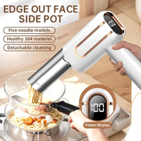 Machine à pâtes électrique sans fil en acier inoxydable, rechargeable 5V, automatique, pour la maison, les restaurants et la vente en gros