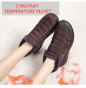 Stivaletti Invernali da <span class=keywords><strong>Donna</strong></span> Impermeabili con Tomaia in Camoscio e Interno in Tessuto di Cotone Felpato - Product Image 6