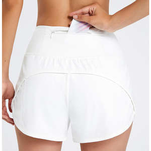 Logo personnalisé Short taille haute avec poche Short de sport ample à séchage rapide pour femmes - Product Image 3