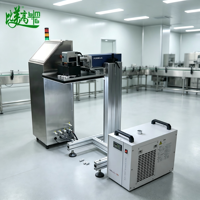 Machine de marquage laser UV, machine de codage, imprimante UV avec vision CCD 5MP pour la marquage en ligne de production continue sans erreur