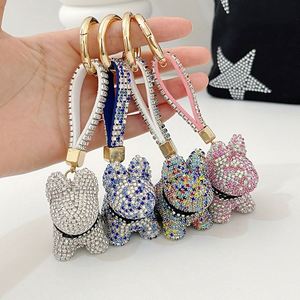 New Rhinestone Keychain Ladies <b>Backpack</b> Accessories Girl Ball Bag Hanging Pendant Tassel Keyring - Product Image 1