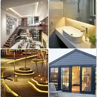 Bande lumineuse LED SMD 2835 DC12v, PCB 10mm, 240 LED/M, 6500K/4000K/3000K, idéale pour l'éclairage décoratif domestique