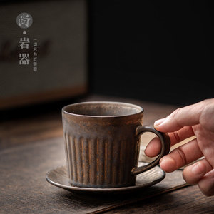 ชุดถ้วยกาแฟเซรามิกสไตล์จีน 201-300 มล. ทนทาน สีพื้นเรียบง่าย ดีไซน์มินิมอล สำหรับอาหารเช้าหรือชา - Product Image 3