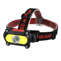 Lampe frontale Cob à LED rechargeable OEM Lampe frontale de pêche Lampe frontale super lumineuse pour l'extérieur Lampe frontale étanche pour le camping et la chasse