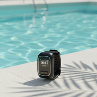Reloj Inteligente con GPS para Personas Mayores, TPU, Tarjeta SIM 4G, Pantalla LCD, Resistente al Agua IP68, Monitor de Frecuencia Cardíaca, Botón SOS, Batería de 5 a 10 Días