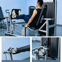Machine de presse à jambes commerciale en acier avec pile de poids de 70 kg, réglable et sécurisée, pour clubs de fitness – Offre Spéciale