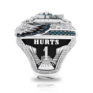 Новое чемпионское кольцо Филадельфия Эглз 2025 года, из натурального камня и сплава, европейско-американский трансграничный мужской крупный кольцо - Product Image 2