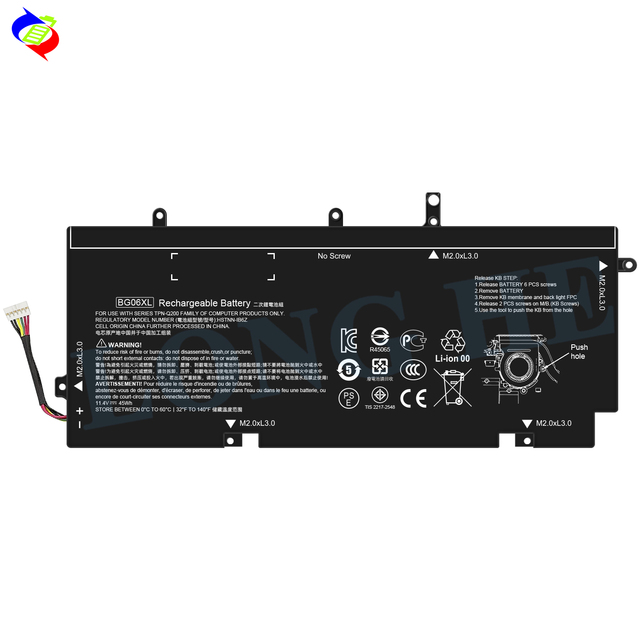 4020Mah BG06XL Type B Laptop Li-ion Rechargeable Battery for HP Folo 1040 G3 HSTNN-IB6Z Q99C DB5D