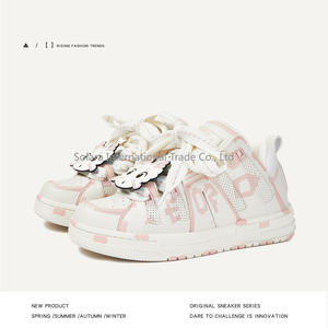 Zapatos Deportivos Casuales de Mujer con Suela Gruesa, de Cuero Genuino, con Cordones, Transpirables, para Otoño/Invierno, para Tenis, Caminar, Moda, Skateboard - Product Image 3