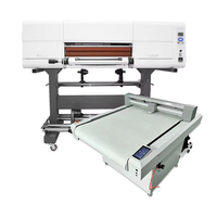 Imprimante UV DTF pour petites entreprises, 60 cm, 4 têtes I3200, avec laminateur, imprimante d'autocollants UV DTF