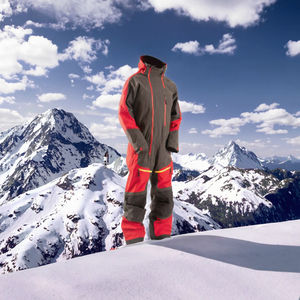 Chaqueta de Nieve Unisex con Capucha AQTQ, Diseño Personalizado, Pantalones de Esquí, Impermeables, Resistentes al Viento, Transpirables, Costuras Selladas, Estilo Holgado para Invierno - Product Image 3