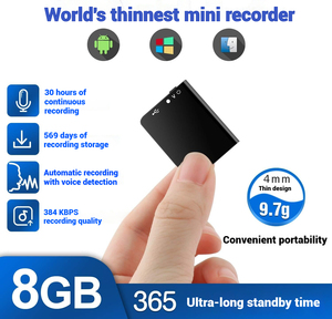 Máy ghi âm giọng nói siêu nhỏ qzt, ghi âm liên tục 16GB, 30h, MP3, giảm tiếng ồn, nhẹ, mini, sạc 1h - Product Image 2