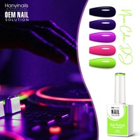 Pour Hanyinails Neon-Color DJ Collection UV Nail Gel Polish Set New Design