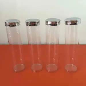 Proveedor de China de plástico clara Candy tubo tornillo tubos claro con tapa de plástico