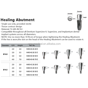 Aangepaste Titanium Tandheelkundige Genezende Abutment Instrumenten Compatibel Met Dentium Super Line Tandheelkundige Chirurgie Implantaatonderdelen - Product Image 3