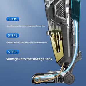 Aspirador inteligente para el hogar, aspiradora de mano con barrido y succión autolimpiante inalámbrico, para uso doméstico - Product Image 5