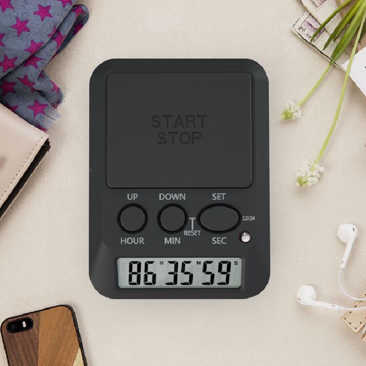 Multi-function Digital Kitchen Timer Count up & Down Alarm Ring Big ...