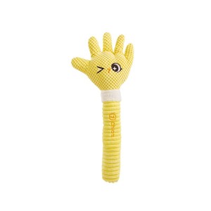 Squeaky Dog Toy <b>Plush</b> Cartoon Hand Shape Bite Resistant Chew Toy For Small Medium <b>Large</b> Dogs Indoor Play - Product Image 2
