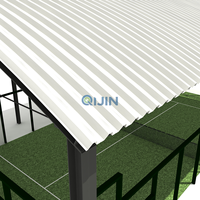 Système de toiture pour terrain de padel sur mesure, installations sportives extérieures, structure résistante aux intempéries, fabricant QJIN