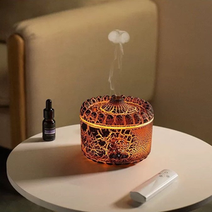 Điện núi lửa khuếch tán không khí siêu âm độ ẩm xách tay bảy màu Đèn khuếch tán de Parfum cho nhà sử dụng Nhỏ nhựa - Product Image 1