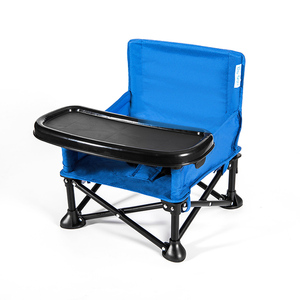 Chaise rehausseur carrée pliable moderne en plastique avec plateau et dossier solide <span class=keywords><strong>inclinable</strong></span> manuellement pour bébés et enfants - Product Image 3