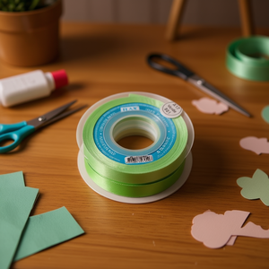 Nastro in Raso Ilan 2,5cm 25Y Verde Chiaro per Artigianato - Product Image 3