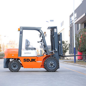 SDJK Chinese Four Wheel 3 Ton Diesel Forklift EPA Engine <strong>Fork</strong> <strong>Lift</strong> Three Stage Mast All-Terrain Mini <strong>Small</strong> off Road Forklifts - Product Image 2