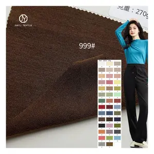 270g Ultra Soft Korean Knitted Elastic Single-sided Sweat 4.9 Spandex 80.4 Polyester 14.7 Viscose Fabric For Warm Underwear