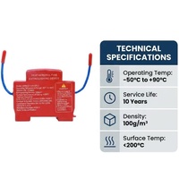 Boîtier de distribution intérieur CNKC QRR0.01G à montage sur rail DIN, dispositif d'extinction d'incendie automatique par aérosol thermique à détection thermique