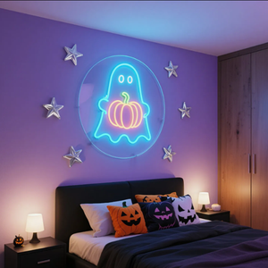Halloween neon ánh sáng bí ngô neon ánh sáng sọ neon ánh sáng LED tùy chỉnh dấu hiệu Neon - Product Image 1