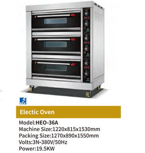 Four à sole électrique commercial 19,5 kW, 3 niveaux, 6 plateaux, haute puissance, pour la production en grande boulangerie, pizzeria et restaurant - Product Image 6