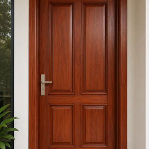 Puerta de Madera de Caoba Premium Elegante, Panel Sólido, Acabado Duradero con Vetas Naturales, Diseño Personalizado, Uso Interior y Exterior - Product Image 1