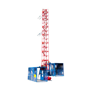 Elevador Eléctrico de Construcción de Doble Jaula y Jaula Simple, Elevador de Materiales de Construcción con Estructura Reforzada para Obras de Construcción - Product Image 3