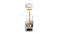 Robot culinaire intelligent professionnel pour animaux de compagnie avec réglage de la texture (grossière, moyenne, fine), machine automatique électrique pour la préparation de nourriture fraîche pour animaux.