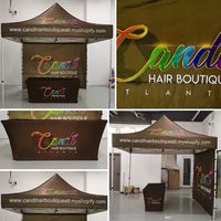 Tente pliante en aluminium 10x10 pieds, toile Oxford 600D imperméable et résistante aux UV, pour salon professionnel, extérieur, gazebo, logo personnalisé