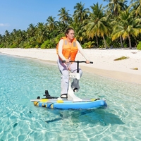 Rampe de lancement gonflable pour vélo aquatique et skateboard, étanche, en PVC, réglable, pour la plage et l'utilisation en eau profonde