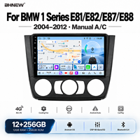 DVD Player Mobil Android BHNEW, Radio Mobil untuk BMW Seri 1 E81 E82 E87 E88 2004-2012 Manual A/C CarPlay Navigasi GPS DSP