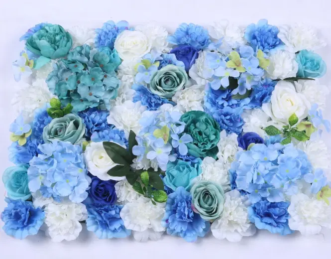 Art natural real touch flower faux flower wall delicata parete di fiori artificiali
