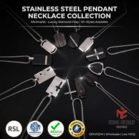 Collier pendentif croix géométrique en acier inoxydable pour homme, micro-pavé en fibre de carbone CZ, croix noire argentée, minimaliste, hypoallergénique