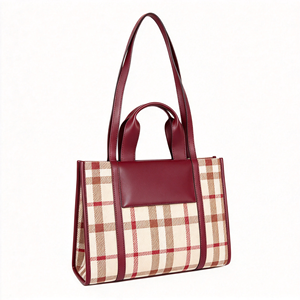 Approvisionnement direct usine - Sac fourre-tout de luxe pour femme, nouvelle mode, fermeture éclair, antivol, isolé, résistant à l'eau, portable, en toile - Product Image 2