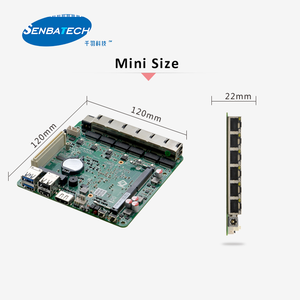 เมนบอร์ดอุตสาหกรรม 6 Lan 5205U แบบไม่มีพัดลม Nano ITX สำหรับการมองเห็นด้วยเครื่องจักรและการอัตโนมัติ - Product Image 3