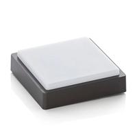 P62011 Plafonnier LED en plastique 13W, IP65, étanche, montage en surface, carré, encastré, pour intérieur et extérieur