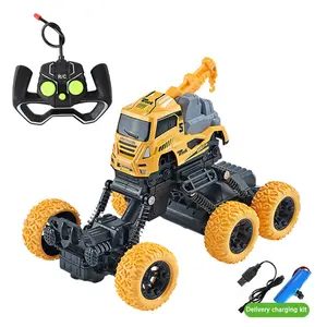 4CH Cool télécommande escalade voiture jouets 1:18 Simulation RC camion jouets alliage radiocommande ingénierie véhicule jouet pour enfants