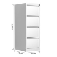 Armoire de classement moderne en acier avec système de verrouillage rapide, design multi-tiroirs pour usage commercial et bureautique